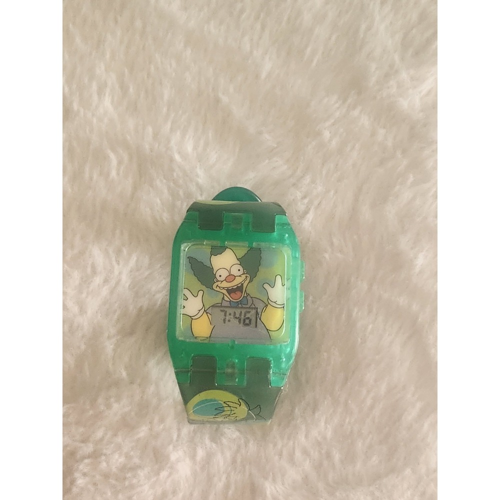 Krusty The Clown 2002 The Simpsons Burger King Watch Y2K. Works! Talks - Picture 5 of 11